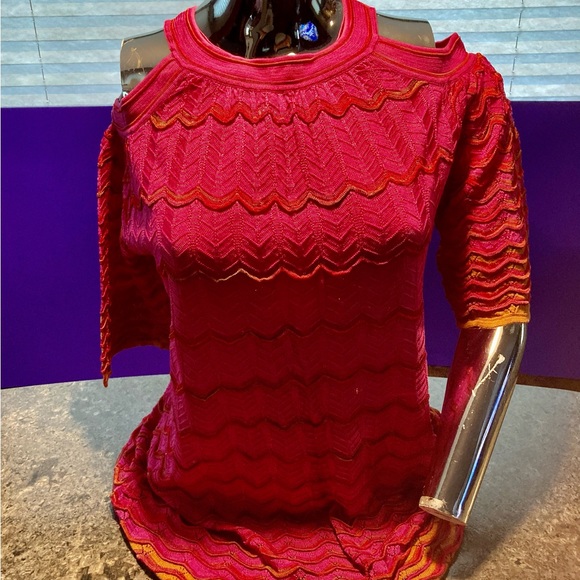 MISSONI Pink Loose Fit Knit Top - Picture 2 of 12